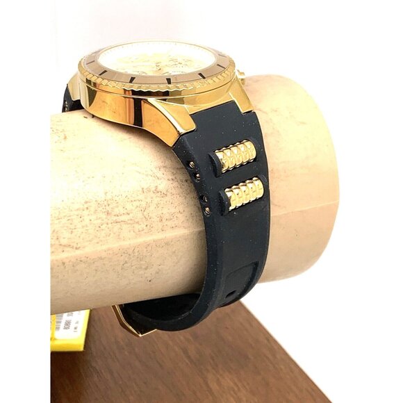 Invicta Women\'s Watch 36909 Quartz Chronograph Gold Black Rubber Band 39mm main image 9